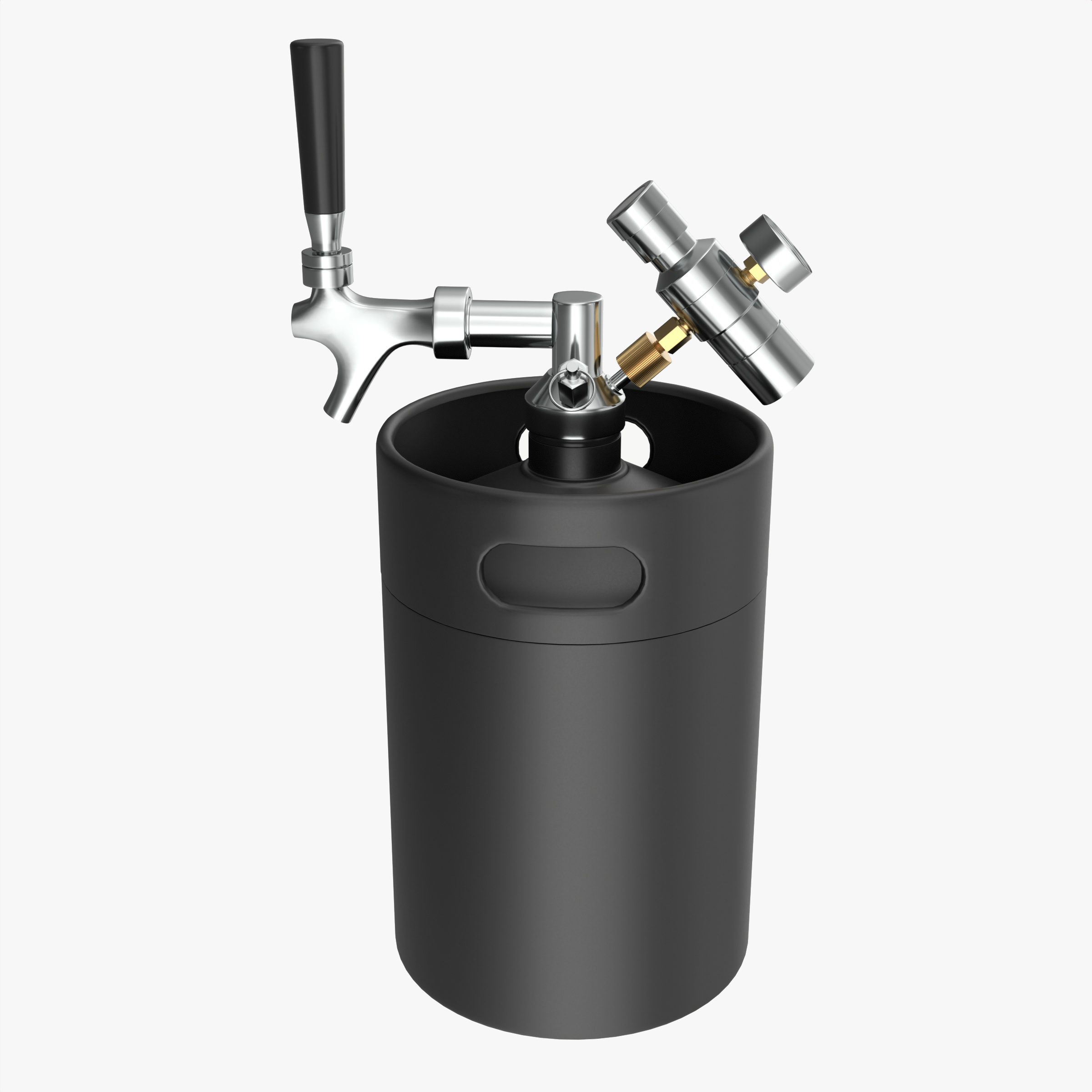 Pressurized Keg System 01 PBR 3D Model
