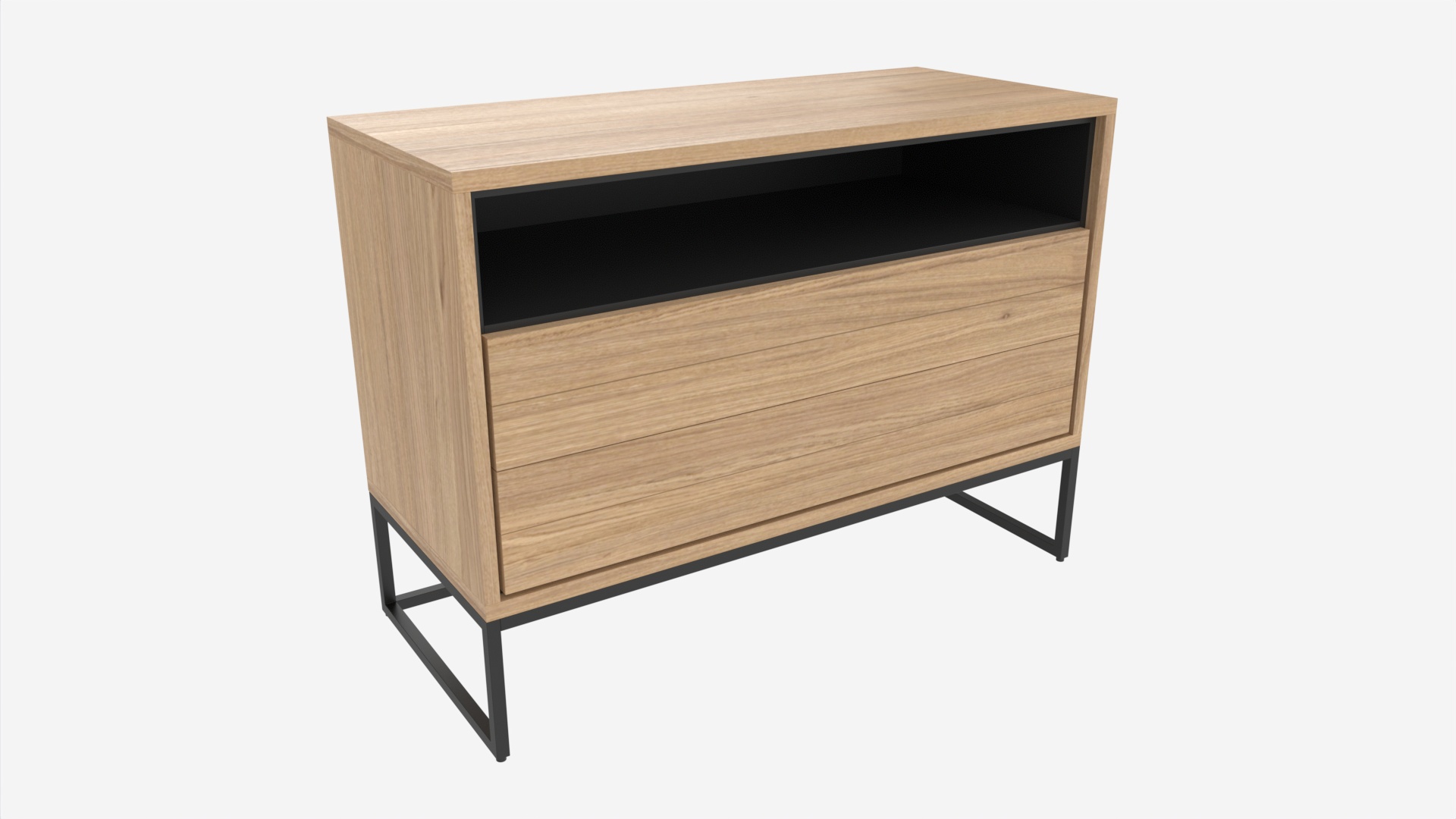 Sideboard short with drawers PBR 3D Model