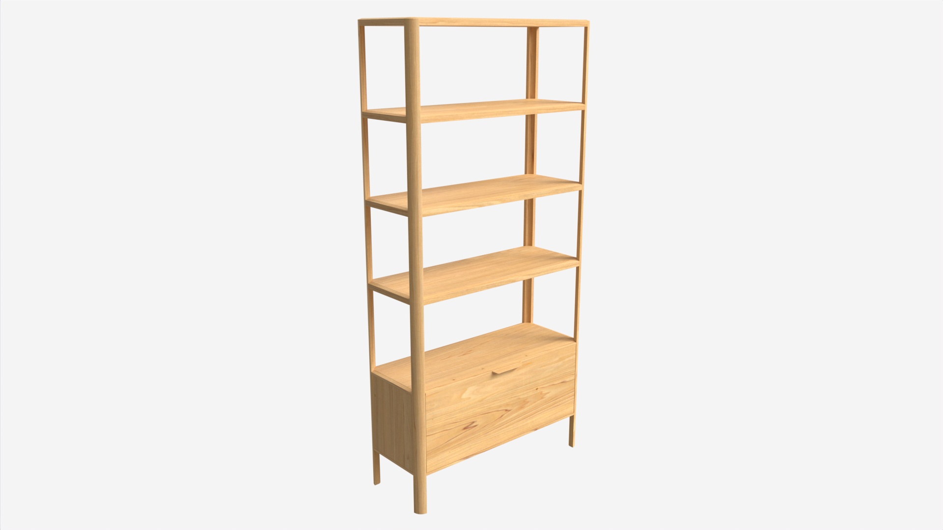 Shelving Unit Ercol Mia PBR 3D Model