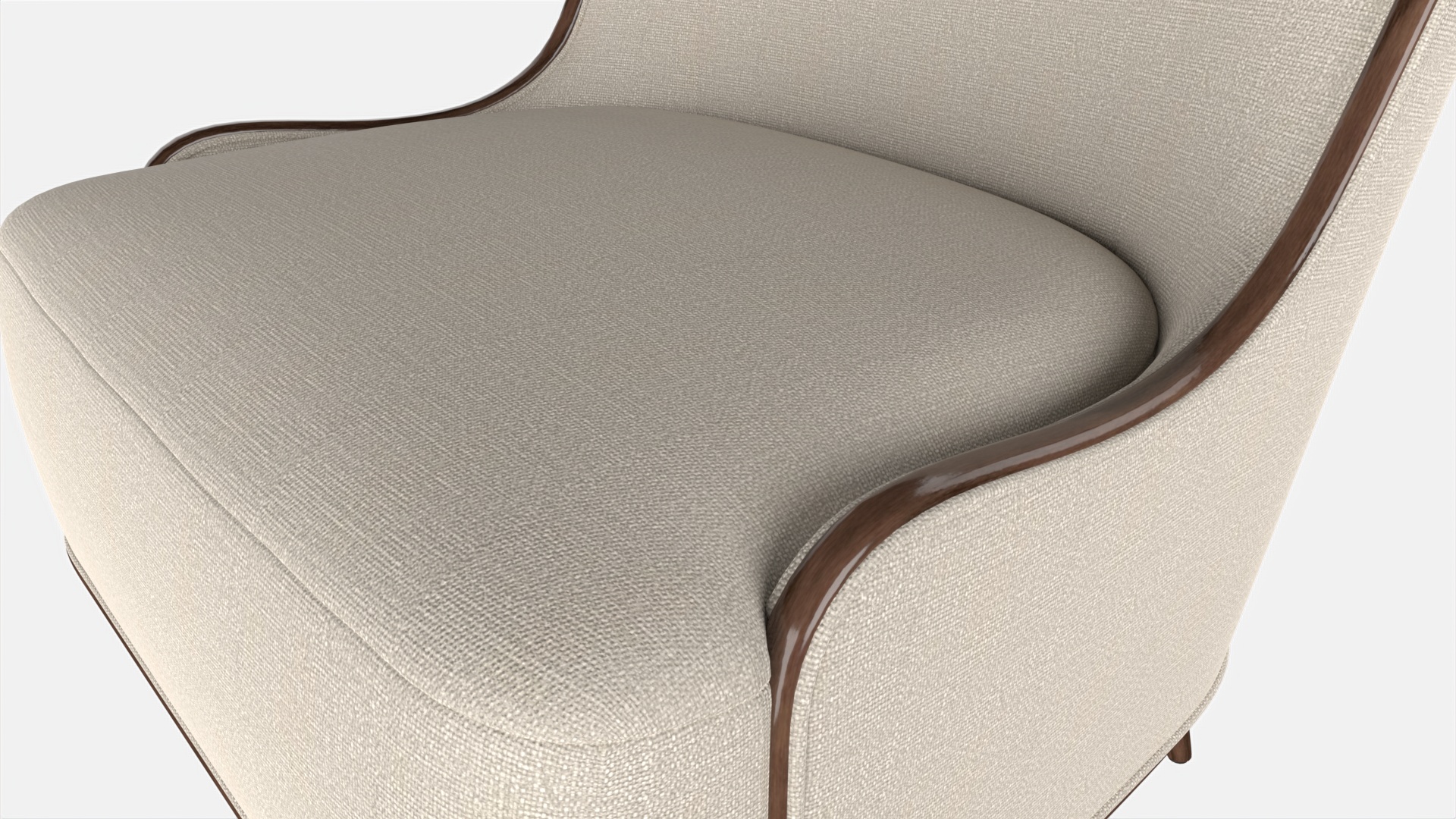 Lounge Chair Baker Marino PBR 3D Model